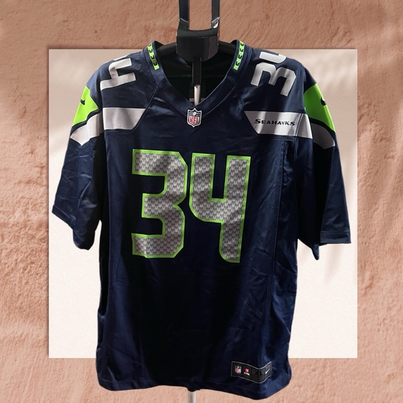 Seahawks NFL Navy On Field Jersey - Picture 1 of 3